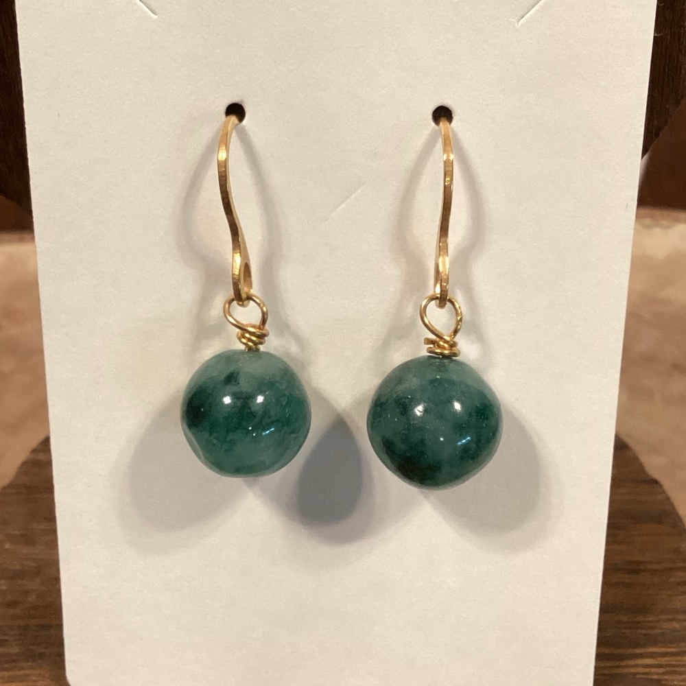 Jade Ball Earrings